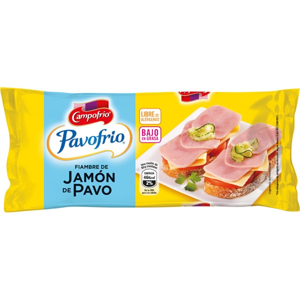 CAMPOFRIO JAMON DE PAVO380 GR