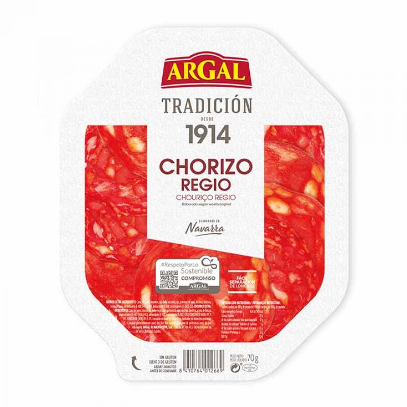 [CHORIZO0049] ARGAL CHORIZO AL PLATO 75 GR