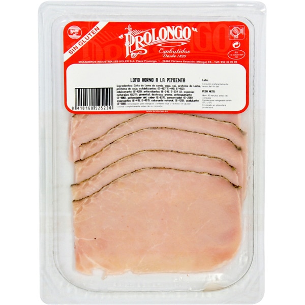 [LOMO0055] PROLONGO LOMO HORNO PIMIENTA 100 GR