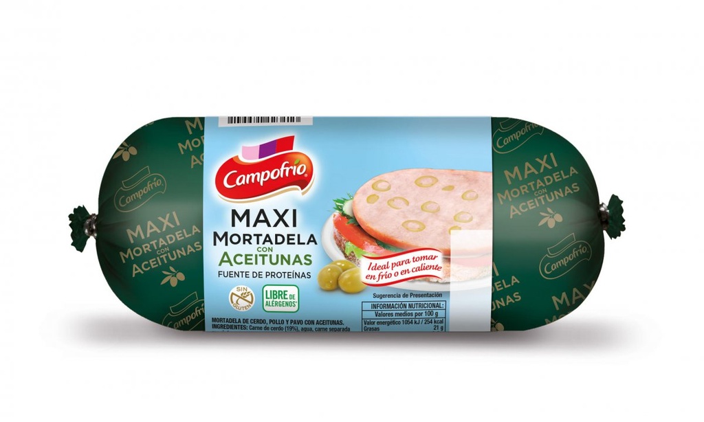 [MORTADELA0021] CAMPOFRIO MORTADELA CON ACEITUNAS MAXI MINI 800 GR