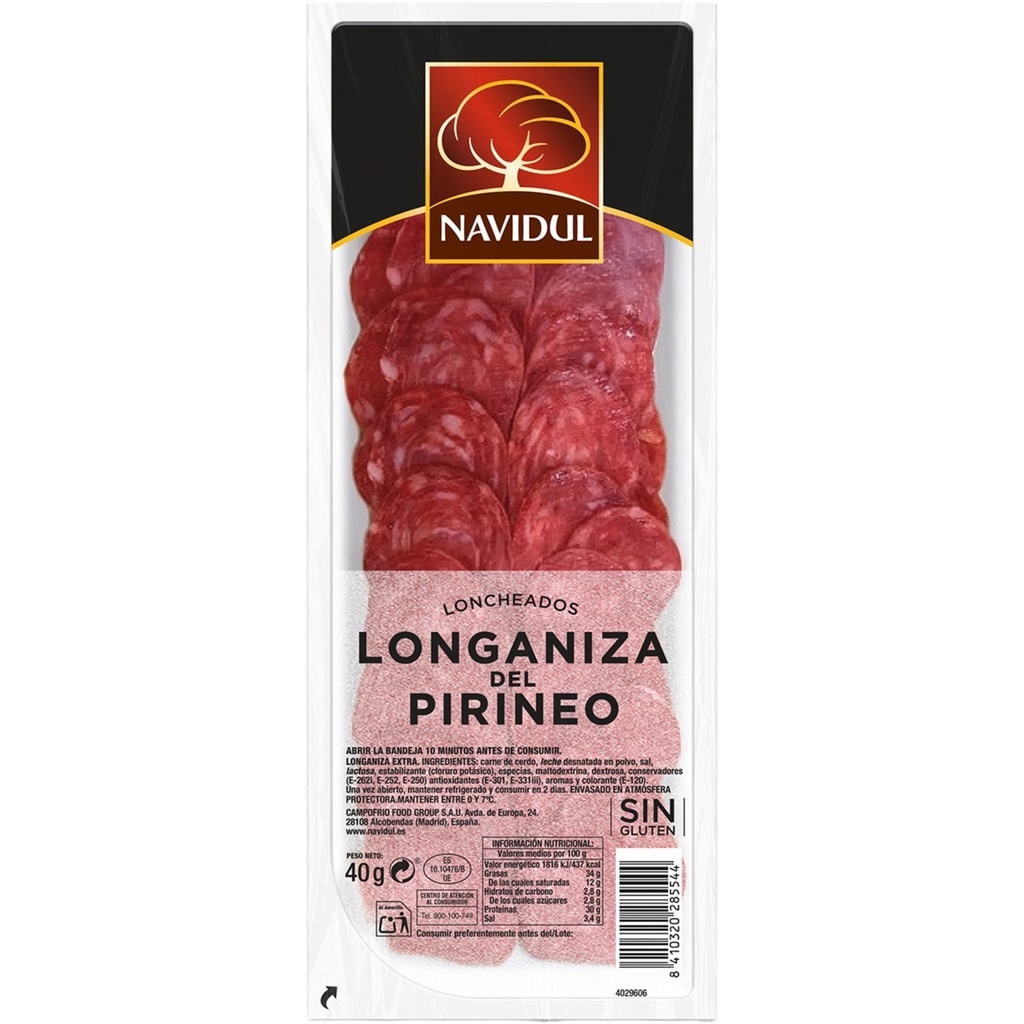 [SALCHICHON0089] NAVIDUL LONGANIZA DEL PIRINEO 50 GR