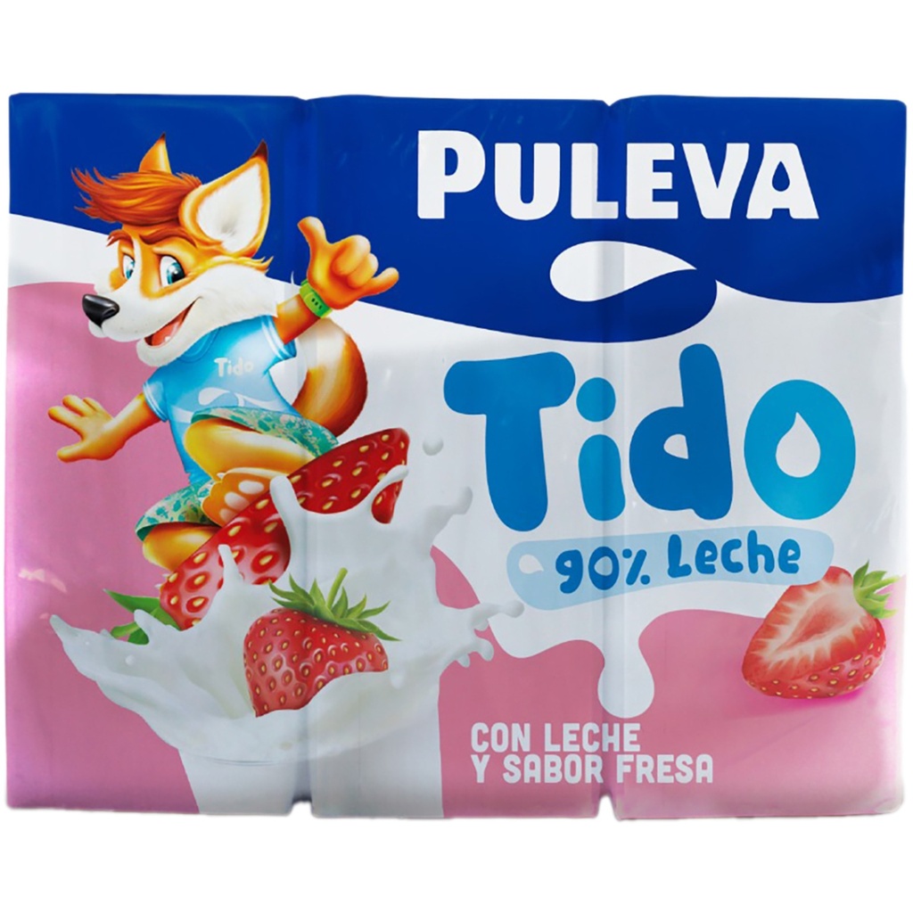 PULEVA BATIDO FRESA MINIBRICK 6X200 ML
