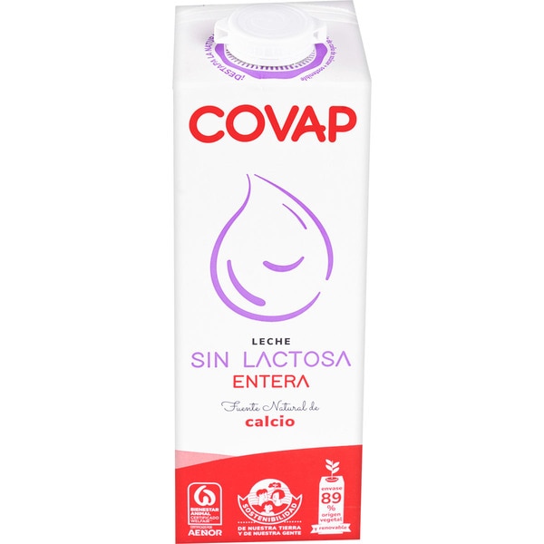 COVAP SIN LACTOSA ENTERA 1L