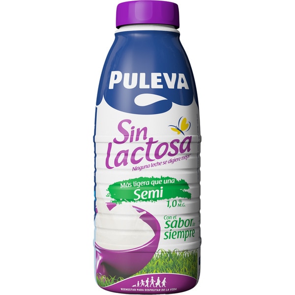 PULEVA SEMI SIN LACTOSA 6X1L