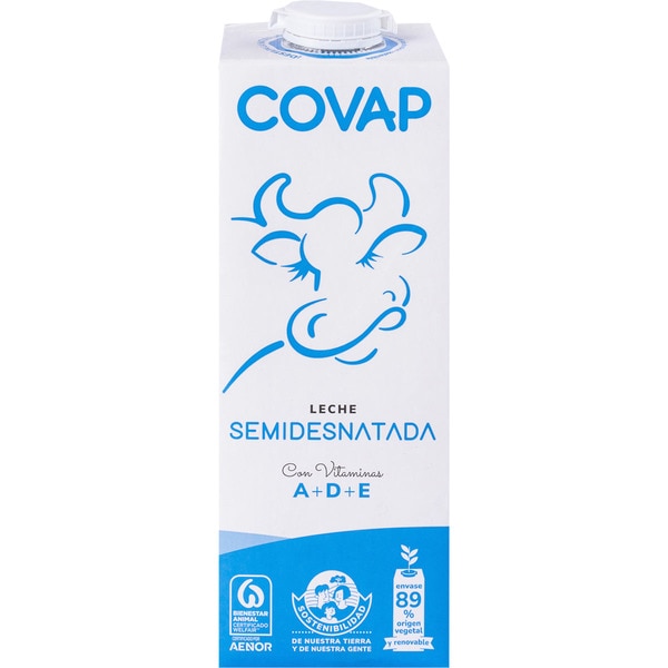 COVAP LECHE SEMI 1 L
