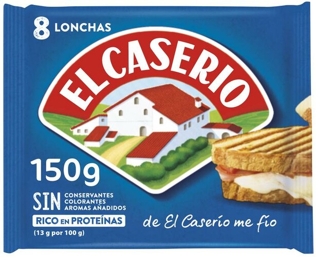 [QUESO0021] CASERIO QUESO LONCHAS 8 UND