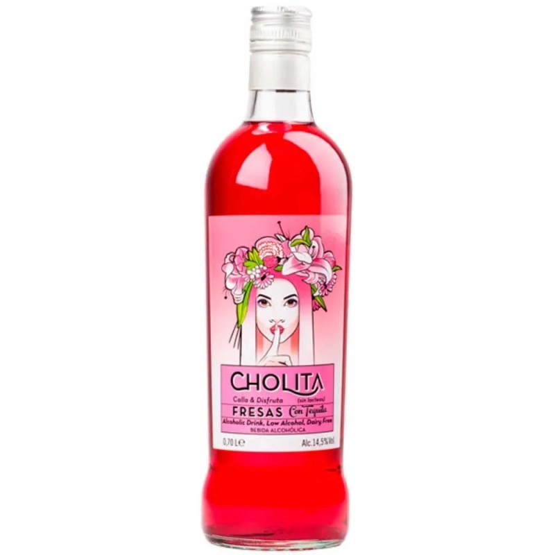 [TEQUILA0009] CHOLITA FRESAS CON TEQUILA  70 CL