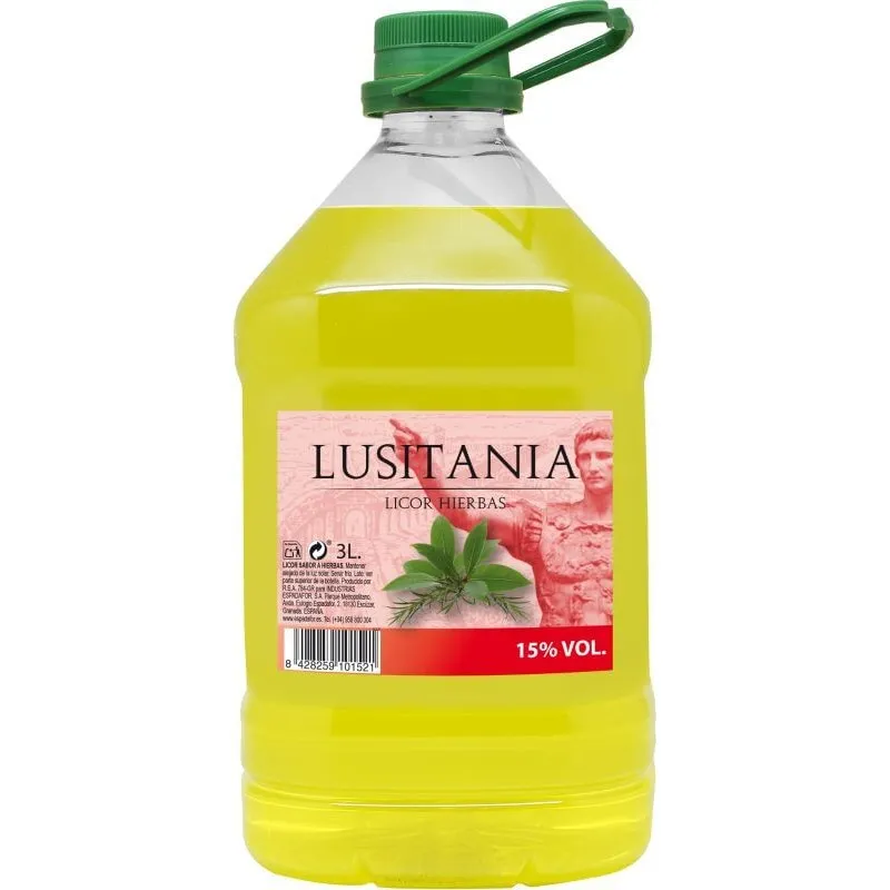 [LICOR0109] LUSITANIA LICOR HIERBAS CON ORUJO 15 % 3L