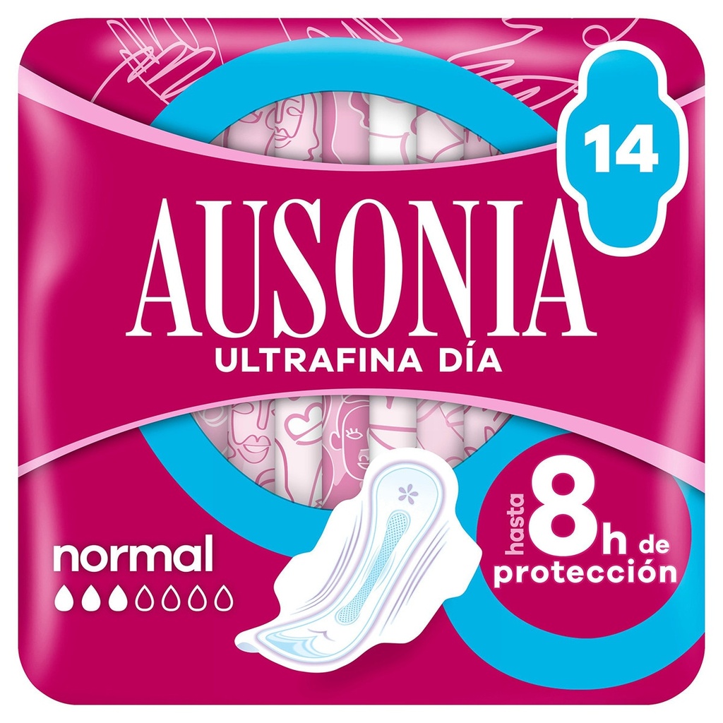 [COMPRESAS0003] AUSONIA AIR DRY NORMAL ALAS 14 U