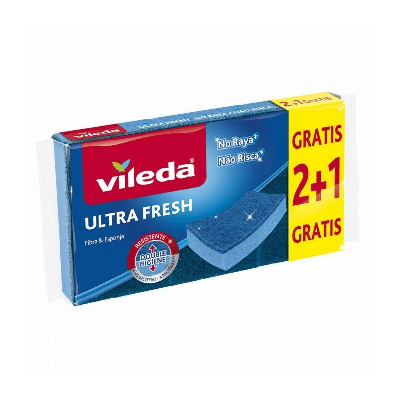 [ESTROPAJO0006] VILEDA SALVA-UÑAS PACK 2+1 UND NO RAYA (AZUL)