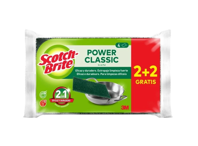 [ESTROPAJO003] SCOTCH BRITE GIGANTE 2+2
