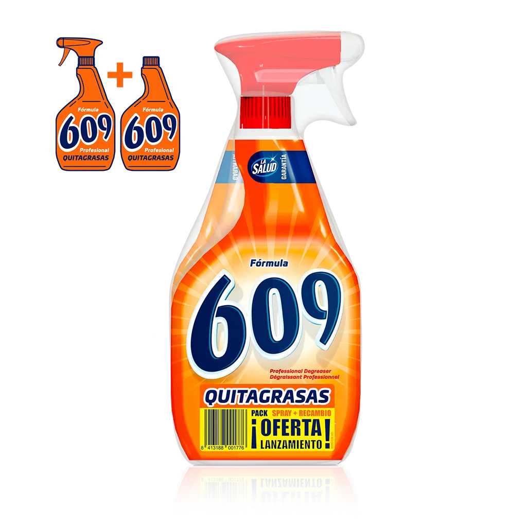 LA SALUD DESENGRASANTE 609 PISTOLA 750 ML+ RECAMBIO