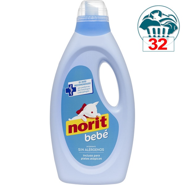 [DETERGENTEAUTO0022] NORIT BEBÉ 1125 ML 32 LAVADOS