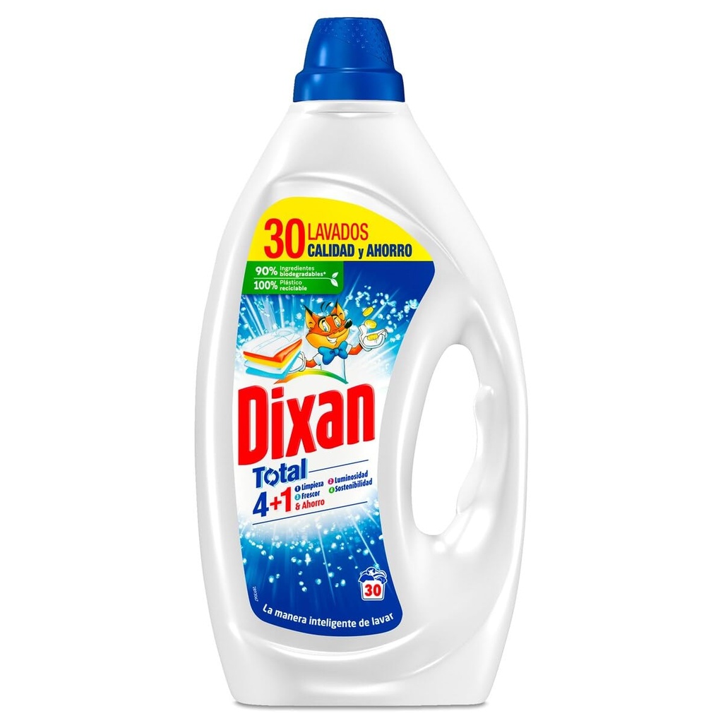 DIXAN GEL DE. LIQUIDO 30 DOSIS 1,35L