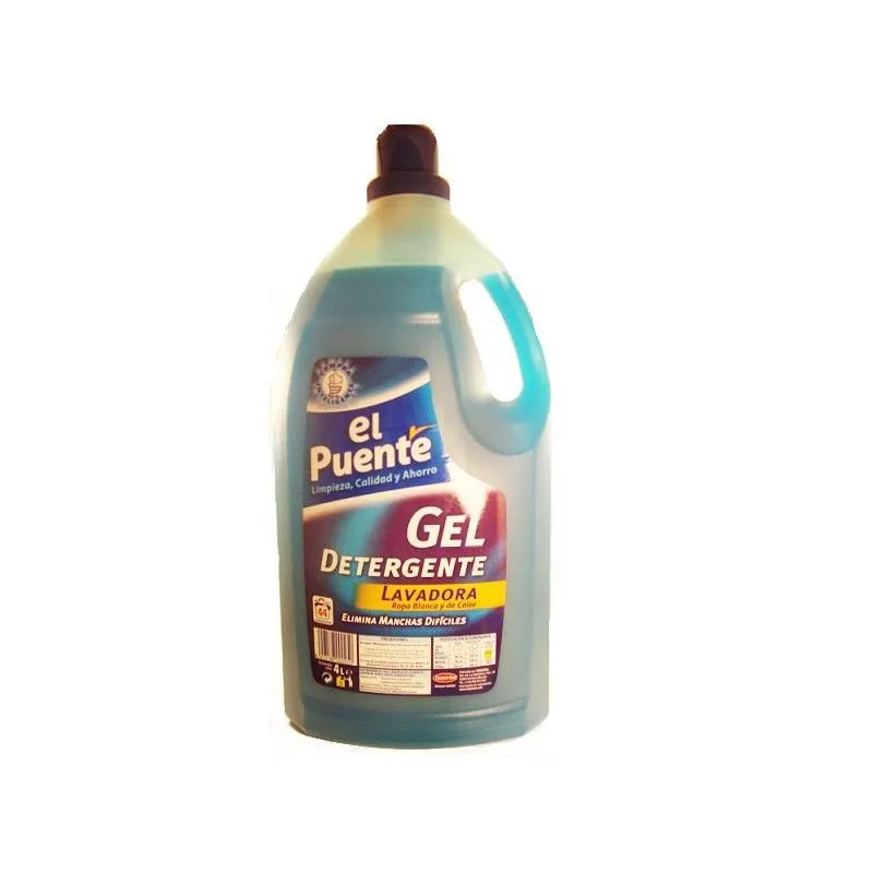 [DETERGENTEAUTO0133] EL PUENTE DETERGENTE GEL MANCHAS DIF. 4 L