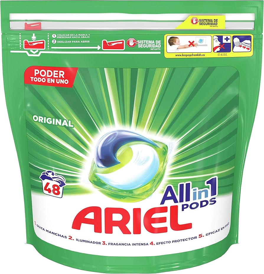 [DETERGENTEAUTO0162] ARIEL PODS 3 en 1 48 UNDS