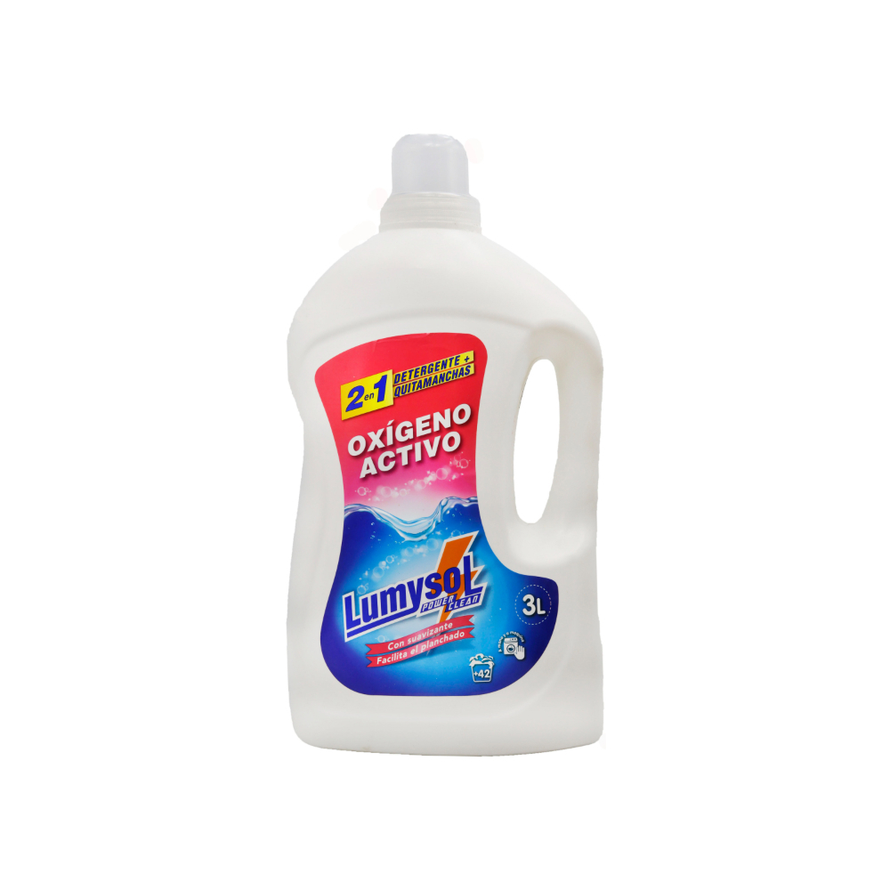 [DETERGENTEAUTO0166] LUMYSOL DETERGENTE LIQ. QUITAMANCHAS OXIGENO ACTIVO 3 L