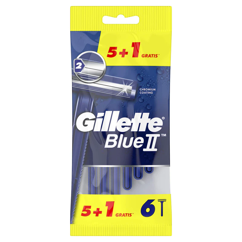 [CUCHILLASAFEITAR0001] GILLETE BLUE II CUCHILLAS DE AFEITAR 5 +1