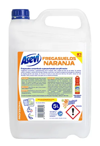 ASEVI FREGASUELOS NARANJA 5L