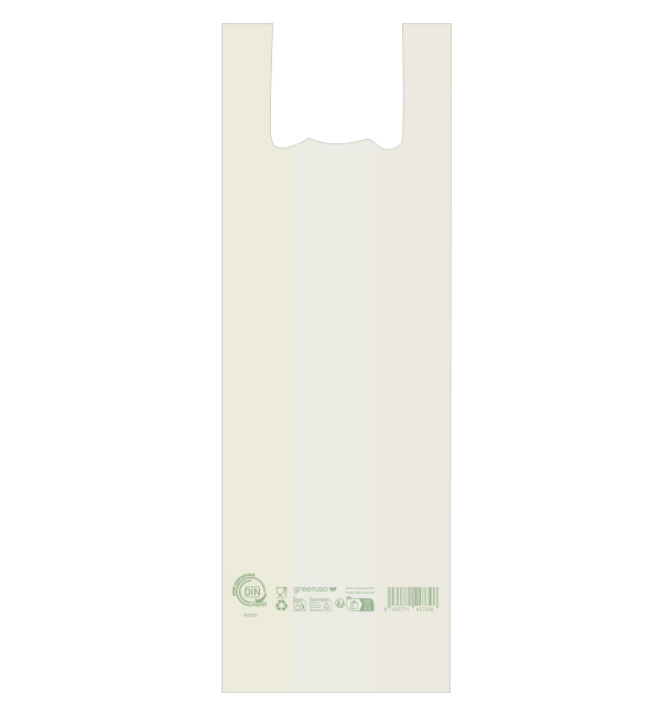 BOLSA ASAS PAN COMPOSTABLE 30 X 60 100 U