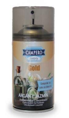 [AMBIENTADOR0042] CAMPERO AMBIENTADOR GOLD ARGAN Y JAZMIN 250 ML