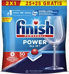[LAVAVAJILLAS0030] CALGONIT POWERBALL ALL IN ONE 25+25 PASTILLAS