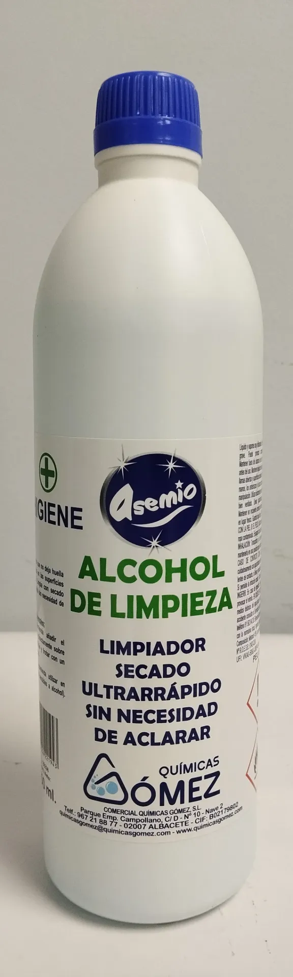 [LIMPIADOR0114] ASEMIO ALCOHOL DE LIMPIEZA 750 ML