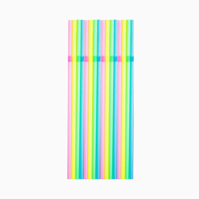 PAJITAS FLEXIBLES COLORES 100