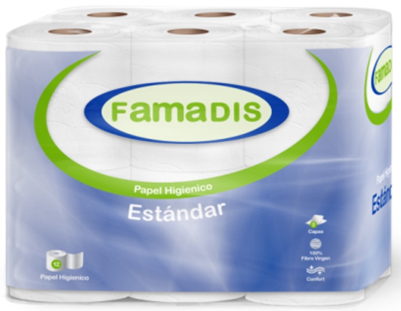 [PAPELHIGIENICO0026] FAMADIS HIGIENICO DOS CAPAS 12 ROLLOS