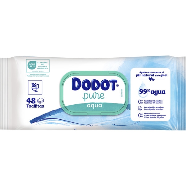 [TOALLITAS0019] DODOT PURE AQUA TOALLITAS 48 UND