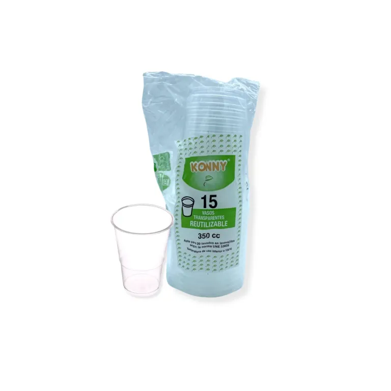 [VASOS0020] VASOS 350 TRANSPARENTE 15UND