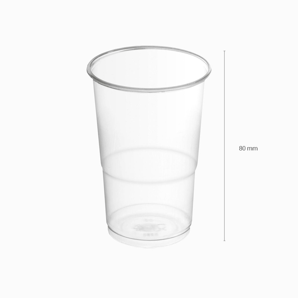 VASOS 350 TRANSPARENTE 15UND
