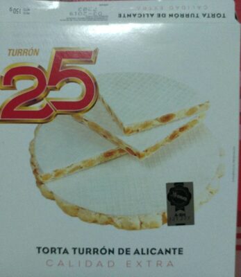 [TORTAS0003] 25 TORTA ALICANTE L. BLANCA 150 GR.