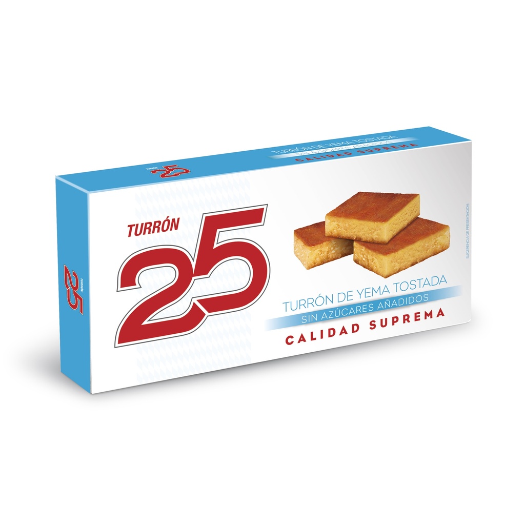 [TURRON0005] 25 TURRON YEMA TOSTADA EXTRA 200 GR
