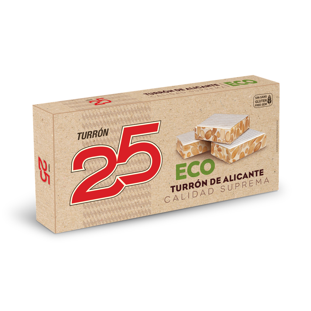 [TURRON0007] 25 TURRON ALICANTE SUPREMA L. BLANCA 150 GR