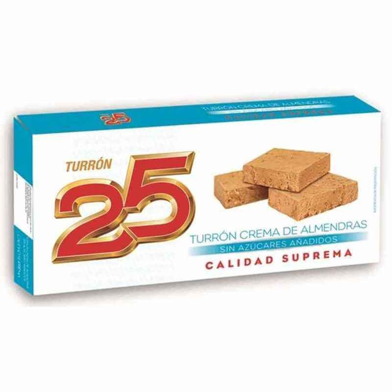 [TURRON0013] 25 TURRON SIN AZUCAR BLANDO 200 GR