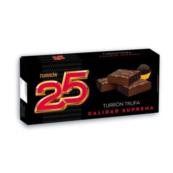 [TURRON0016] 25 TURRON PRALINE TRUFA 200 GR.