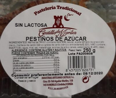 CASTILLO PESTIÑOS AZUCAR 230 GR