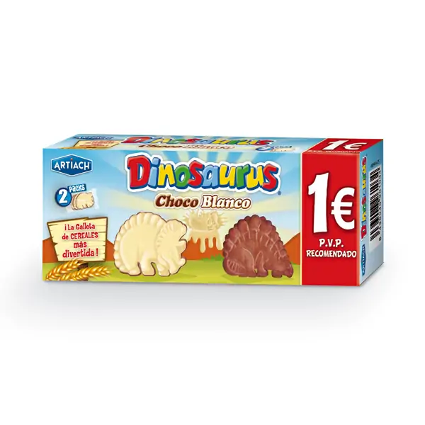 [GALLETA0099] DINOSAURUS GALLETAS CHOCOBLANCO 88 GR