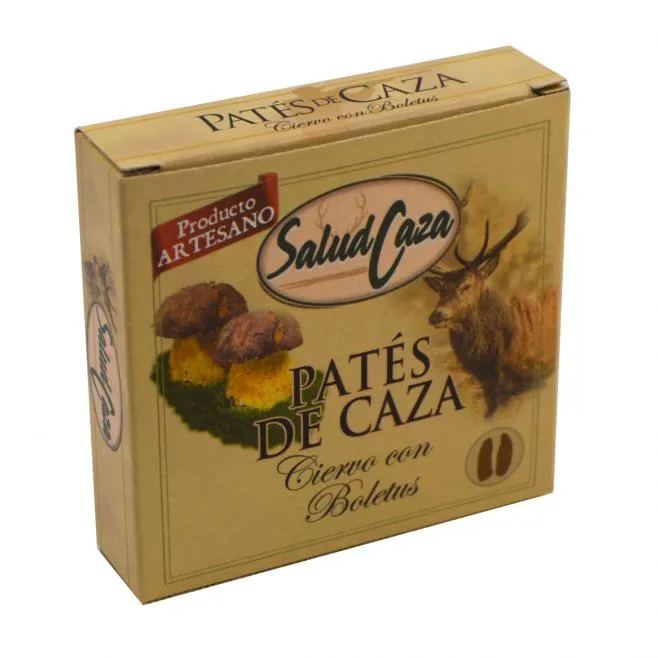 [PATE0073] SALUD CAZA PATE CIERVO CON BOLETUS