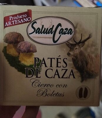 SALUD CAZA PATE CIERVO CON BOLETUS