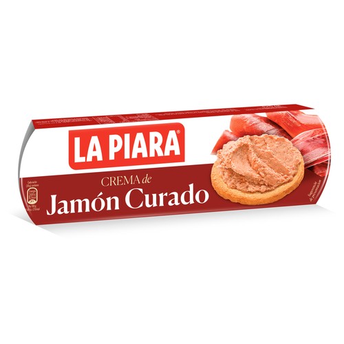 PIARA CREMA JAMON CURADO PACK 3 X 75 GR