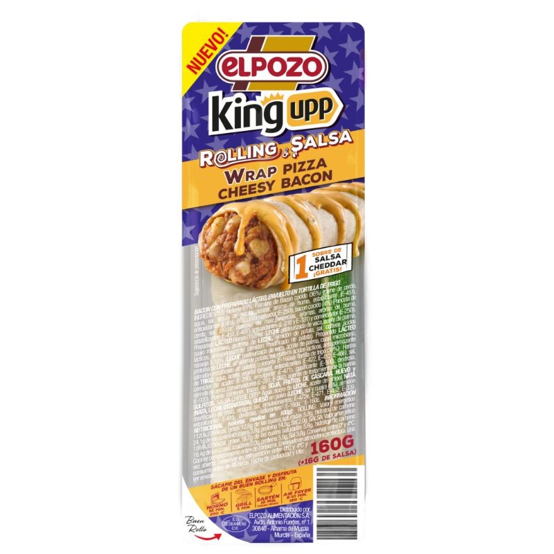 [PLATOSPREP0026] ELPOZO KINGUPPP ROLLING HOT-DOG CHEESY BACON 160 GR
