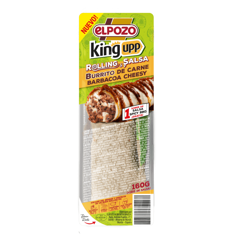 ELPOZO KINGUPP BURRITO CARNE BARBACOA CHEESY 160 G