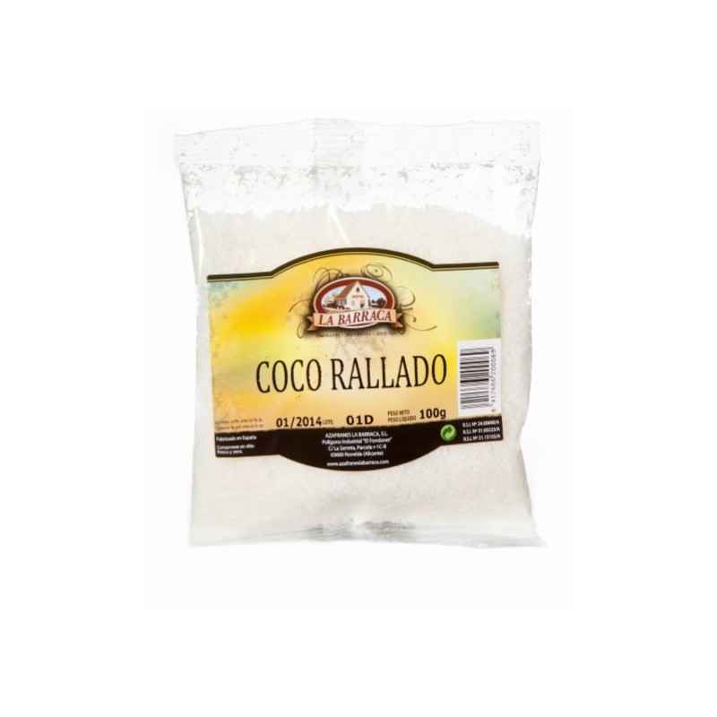 BARRACA COCO RALLADO 100 GR