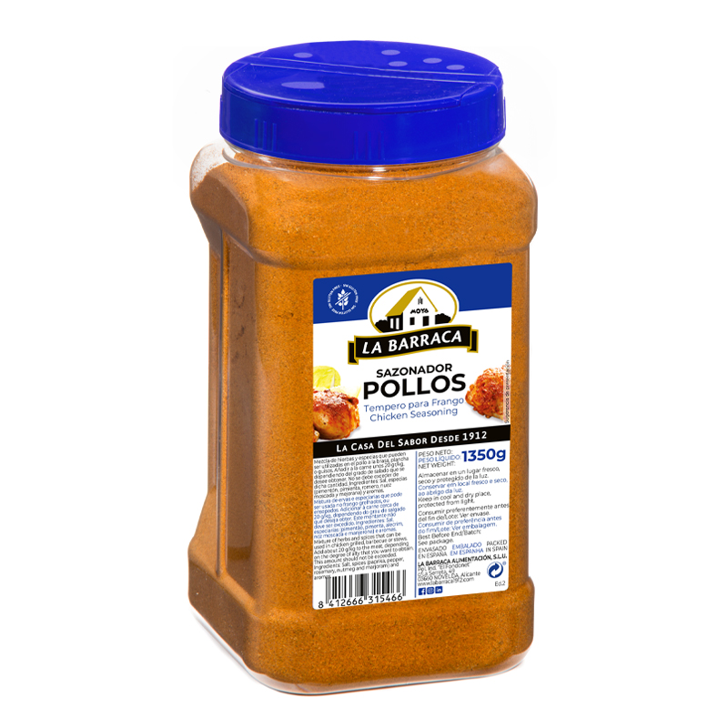BARRACA SAZONADOR DE POLLOS 1,5 KG.