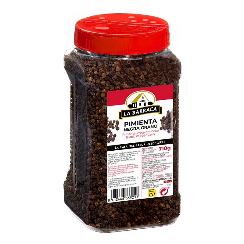 [PIMIENTA0015] BARRACA PIMIENTA NEGRA GRANO 710 GR