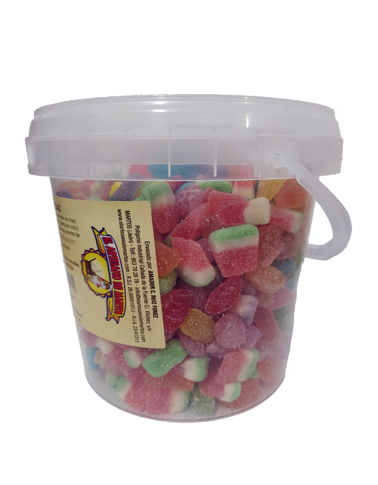 [FRUTOSSECOS0046] EL ARTESANO DE MARTOS SURTIDO GOMINOLAS CUBO 3 KG