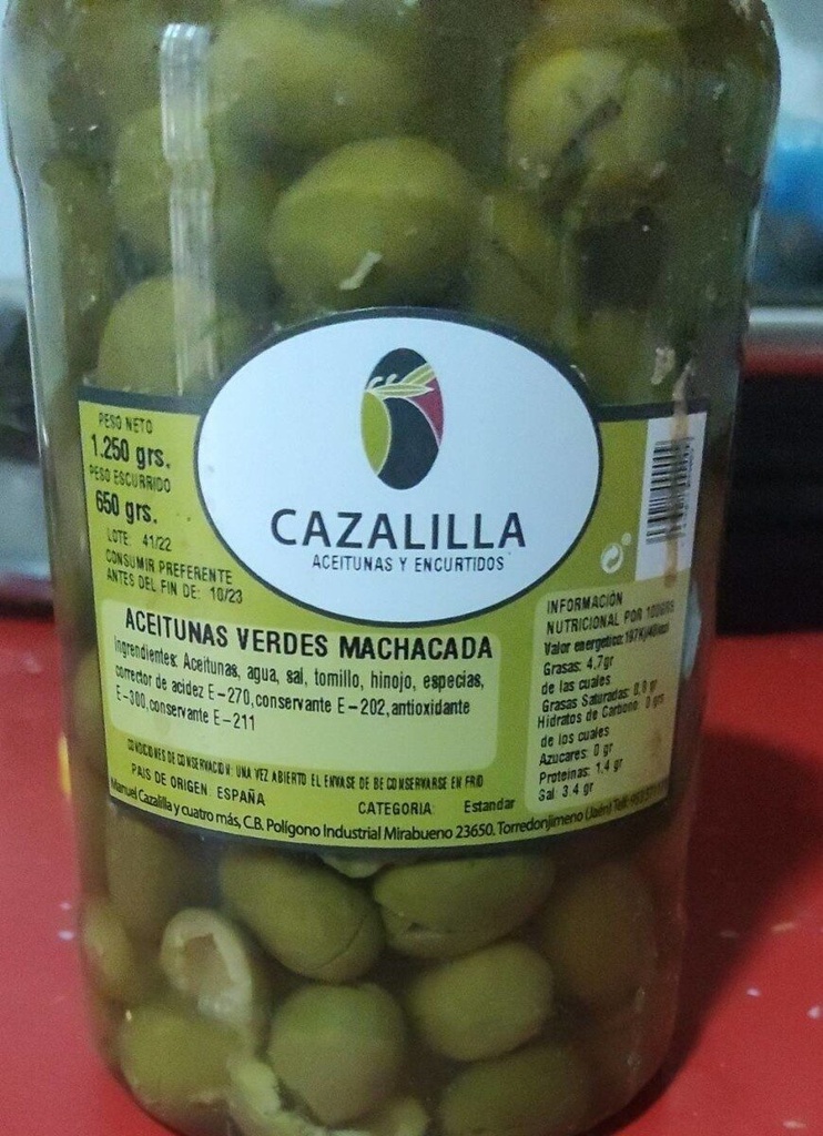 [ACEITUNAS0044] CAZALILLA ACEITUNAS DESHUESADAS 1.5 KG