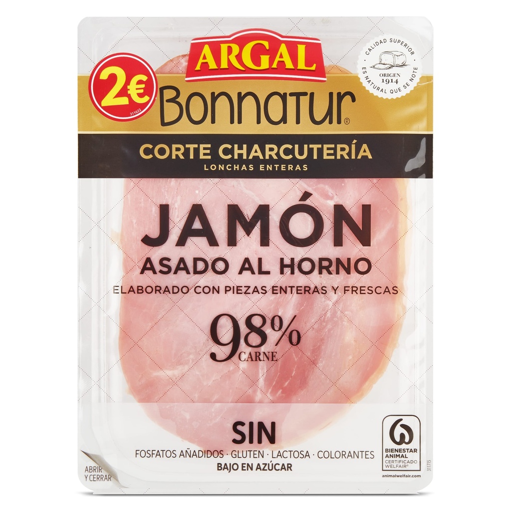 [LOMO0041] BONNATUR JAMON ASADO 100 GR